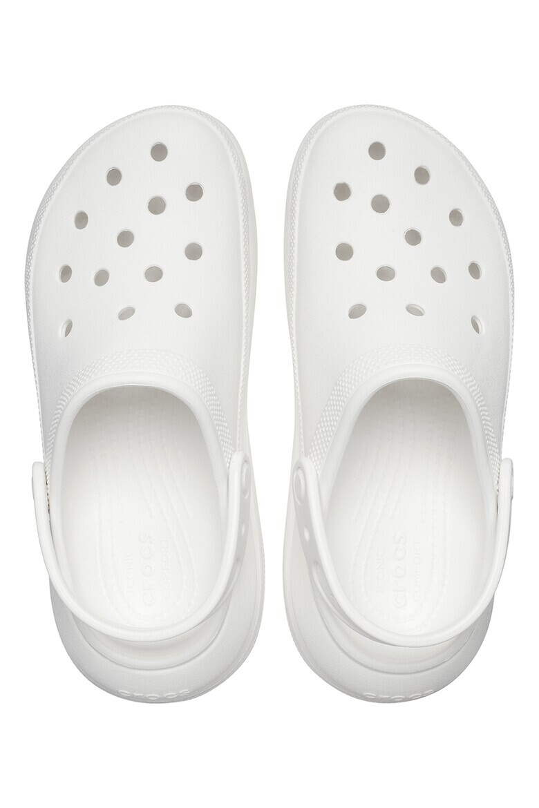 Crocs Скосен крокс Crush с каишка на петата - Бял - Pepit.bg
