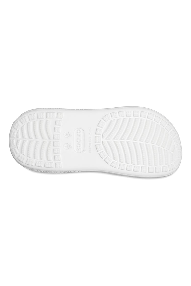 Crocs Скосен крокс Crush с каишка на петата - Бял - Pepit.bg