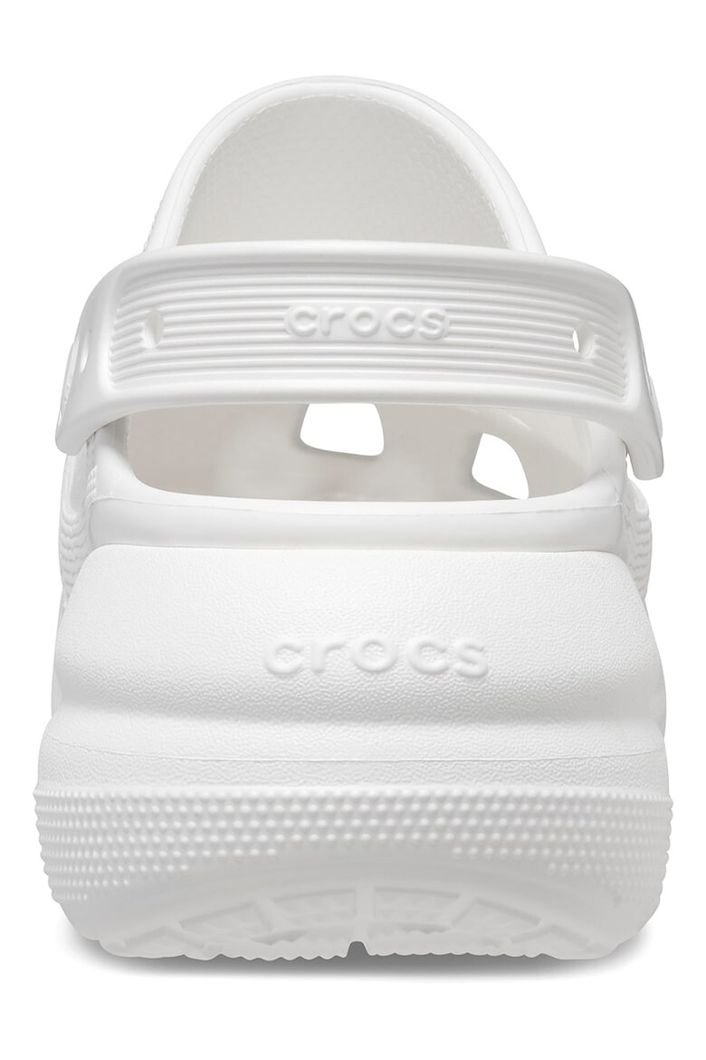 Crocs Скосен крокс Crush с каишка на петата - Бял - Pepit.bg