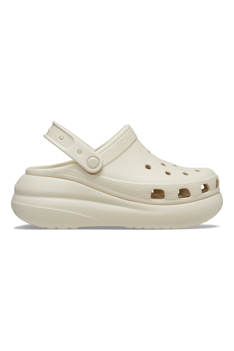 Crocs Скосен крокс Crush с каишка на петата - Слонова кост - Pepit.bg