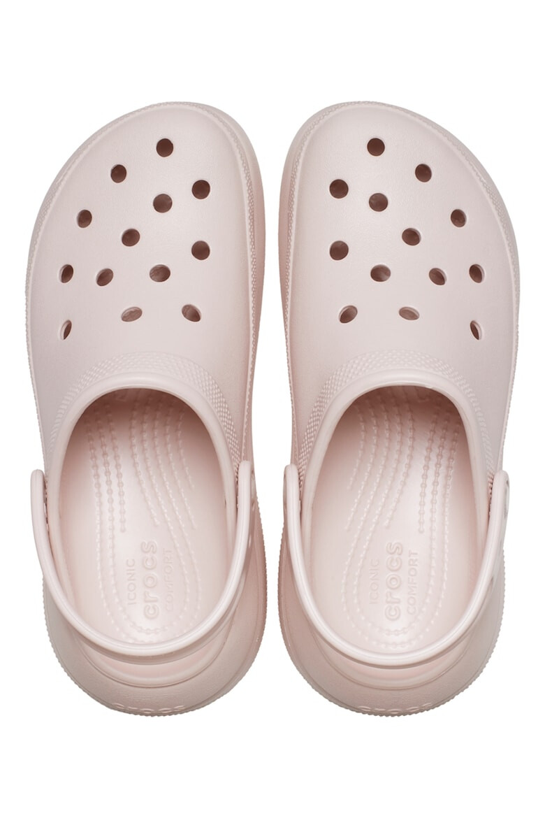 Crocs Скосен крокс Crush с каишка на петата - Бледо розово - Pepit.bg