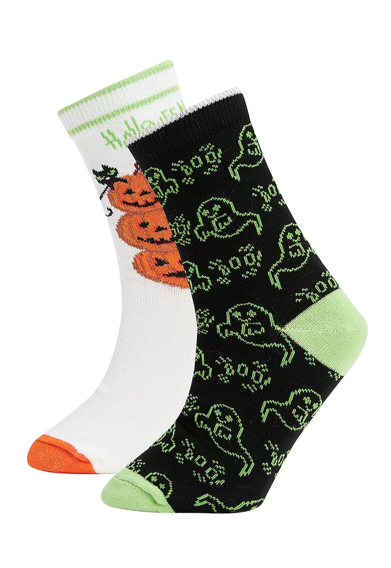 DeFacto Чорапи с десен Pumpkin&Ghost - 2 чифта - Pepit.bg