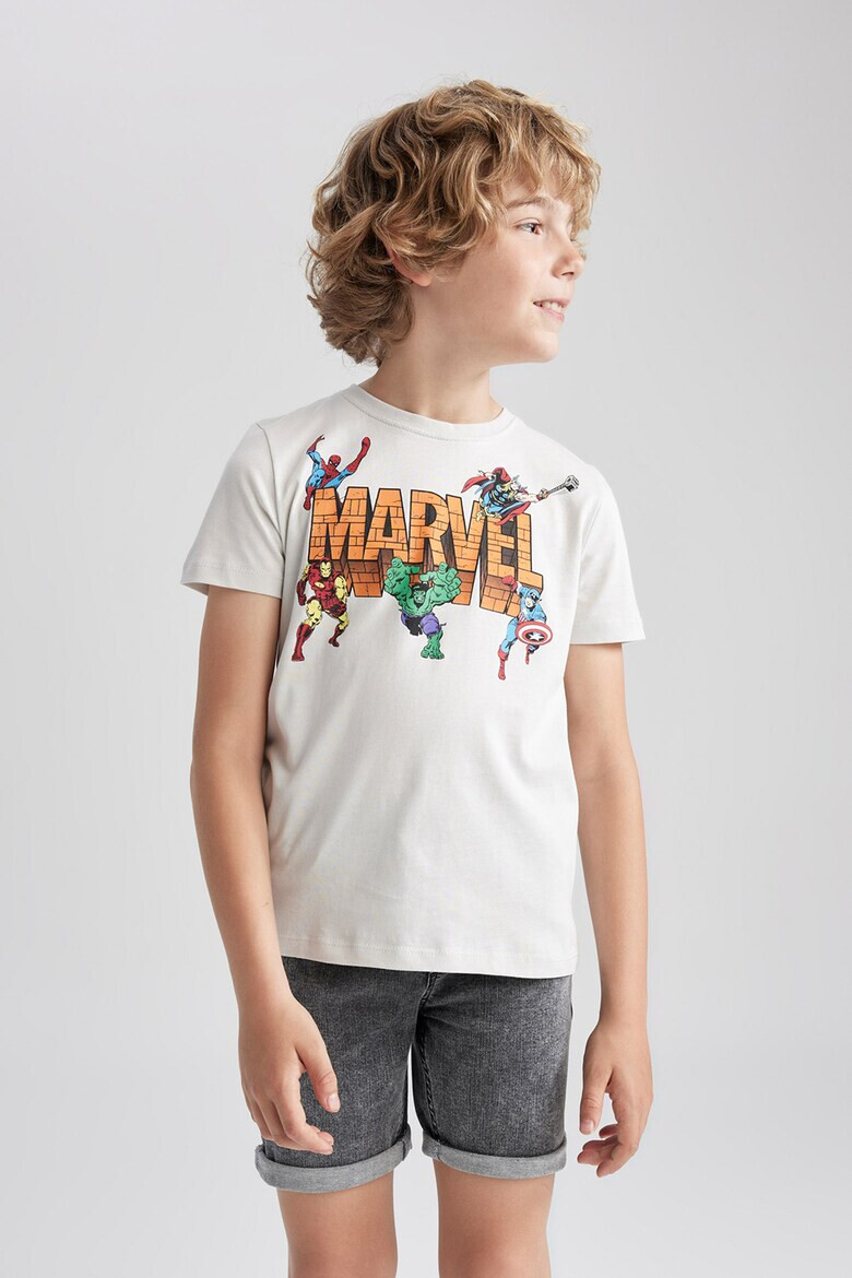 DeFacto Памучна тениска с щампа Marvel - Pepit.bg
