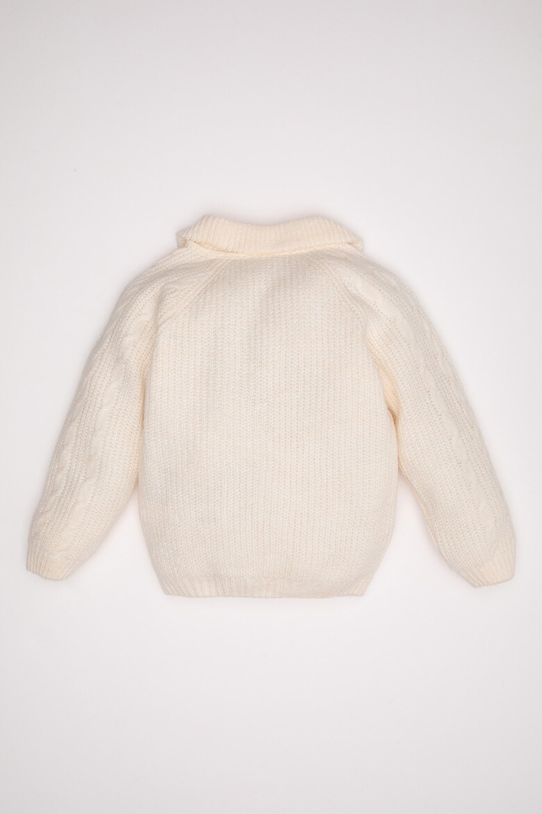 DeFacto Плетен пуловер с къс цип - Pepit.bg