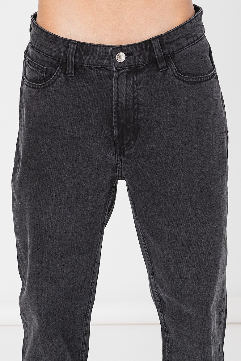 Denim Project Скосени дънки Chicago със средна талия - Черен - Pepit.bg