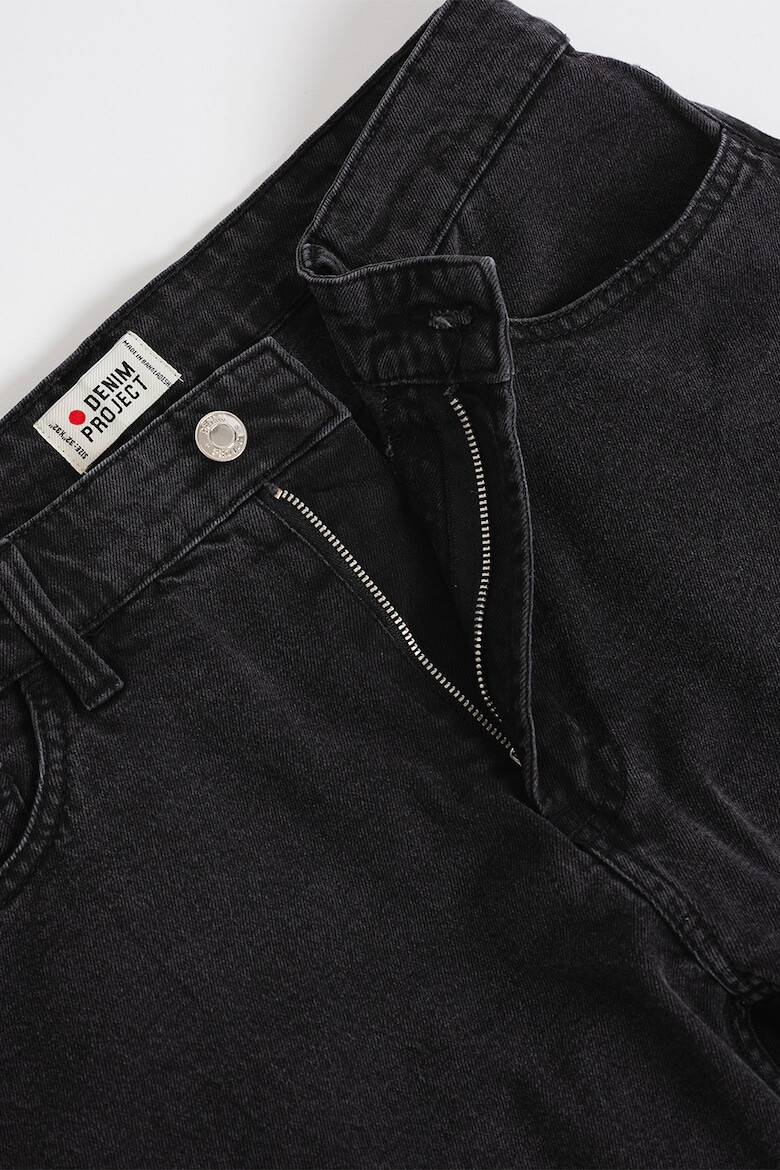 Denim Project Скосени дънки Chicago със средна талия - Черен - Pepit.bg