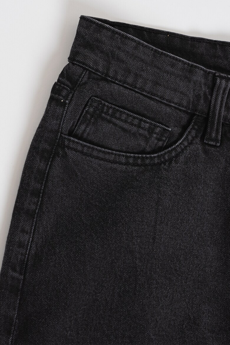 Denim Project Скосени дънки Chicago със средна талия - Черен - Pepit.bg