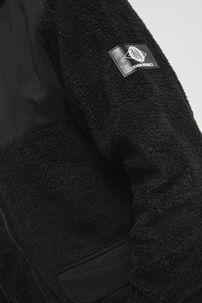 Denim Project Яке с цип и пухени елементи - Pepit.bg