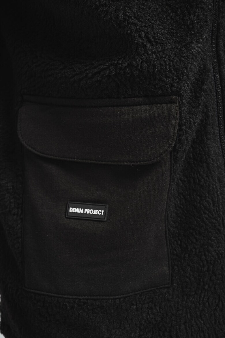 Denim Project Яке с цип и пухени елементи - Pepit.bg
