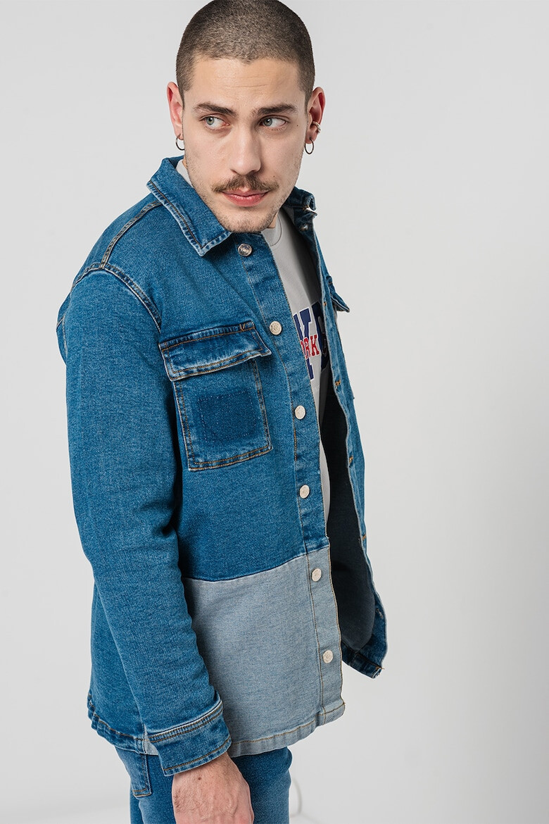 Denim Project Яке тип риза от деним с джобове - Pepit.bg