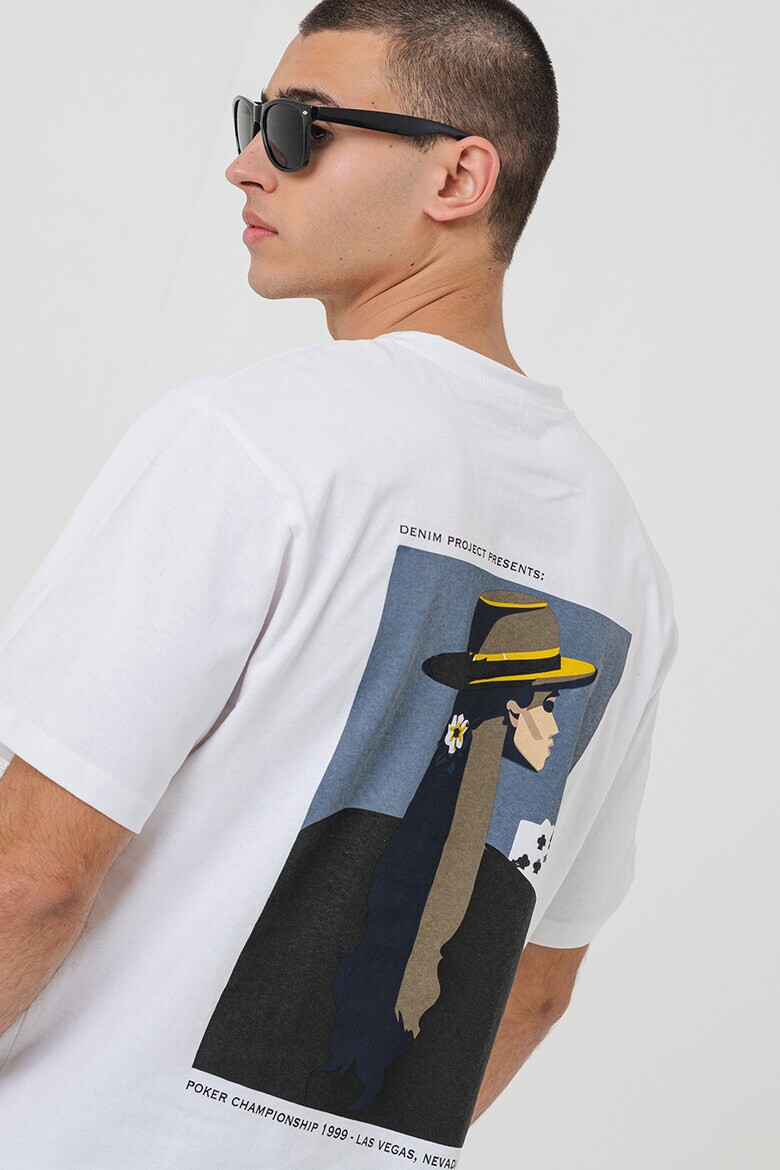 Denim Project Памучна тениска с принт - Pepit.bg
