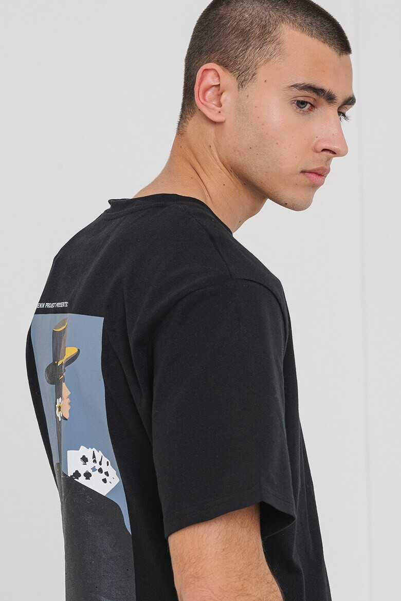 Denim Project Памучна тениска с принт - Pepit.bg