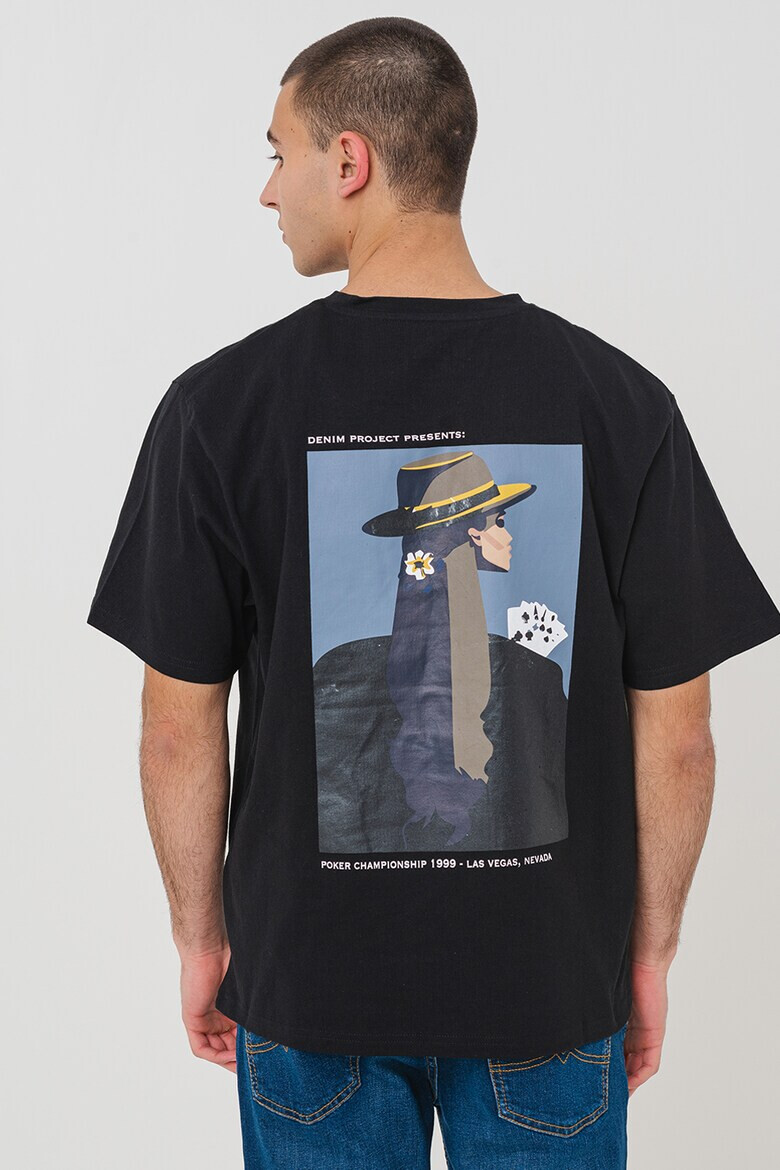Denim Project Памучна тениска с принт - Pepit.bg