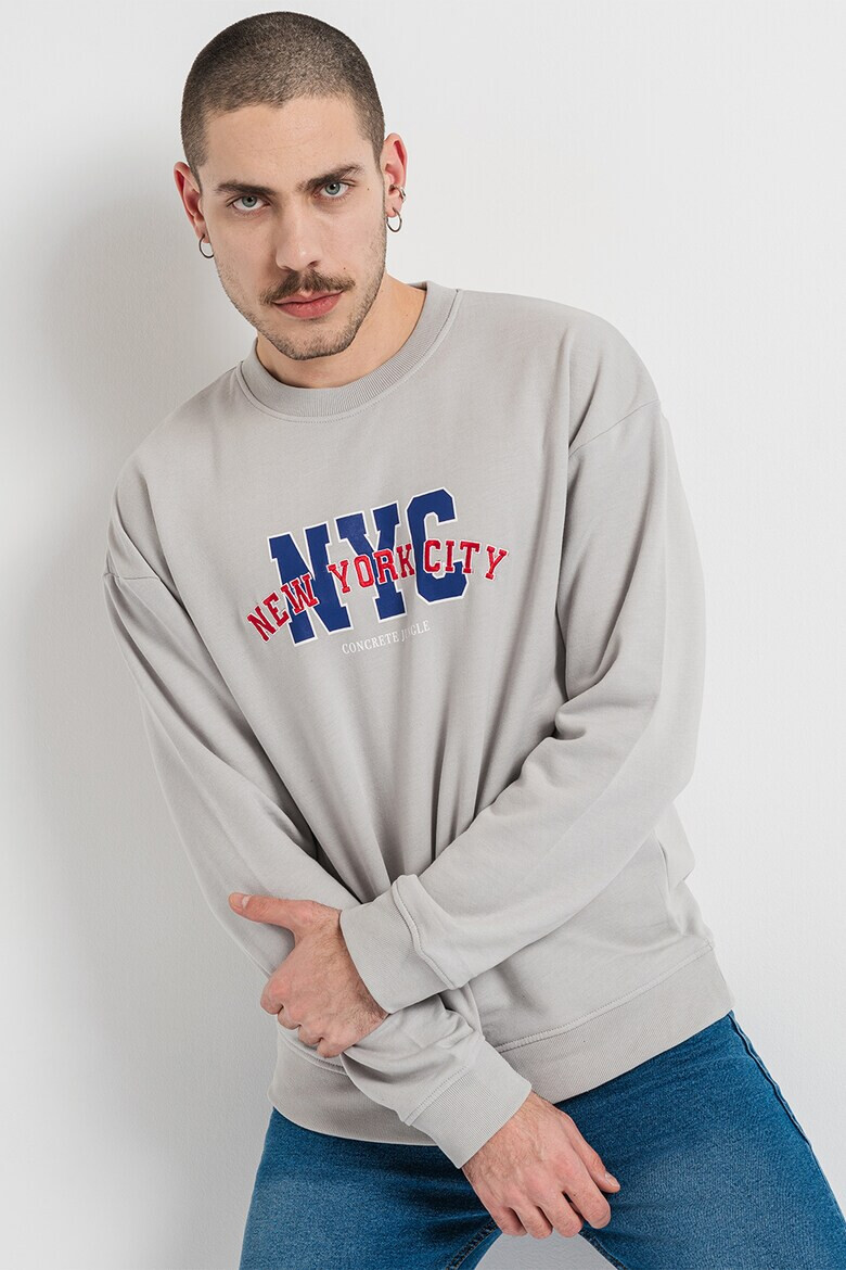 Denim Project Суитшърт с овално деколлте - Pepit.bg