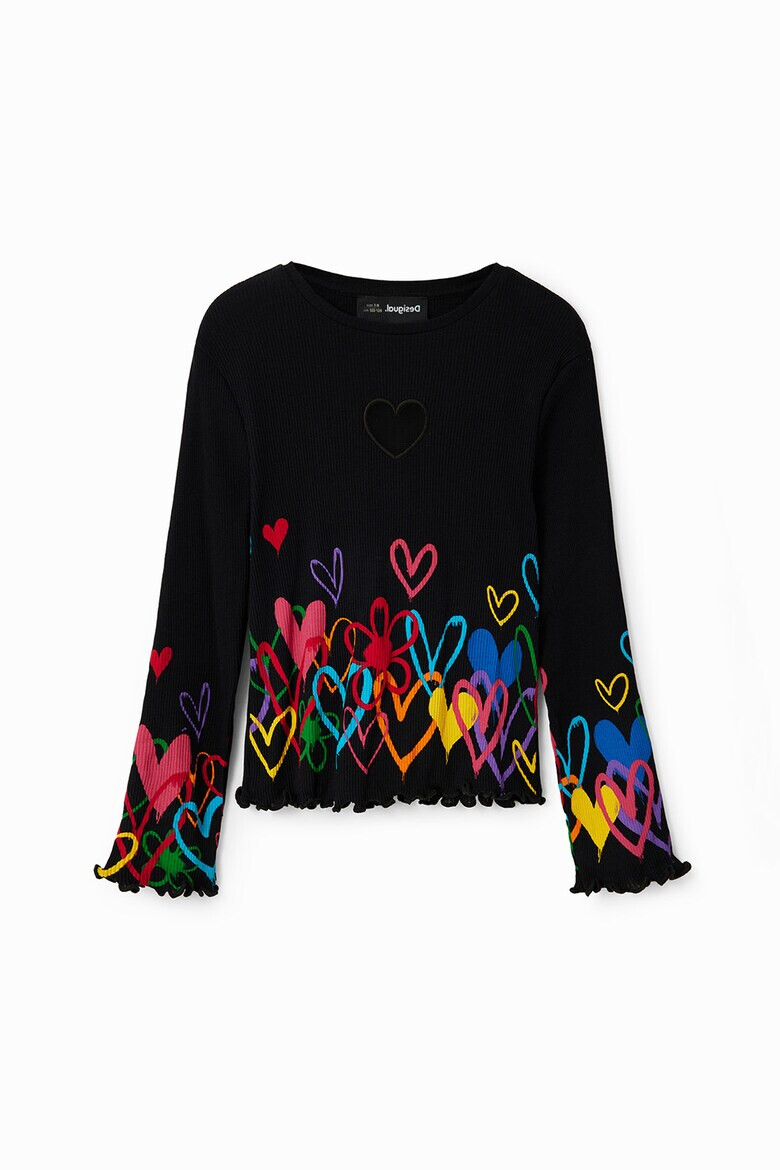 DESIGUAL Блуза със сърцевидни отвори - Pepit.bg