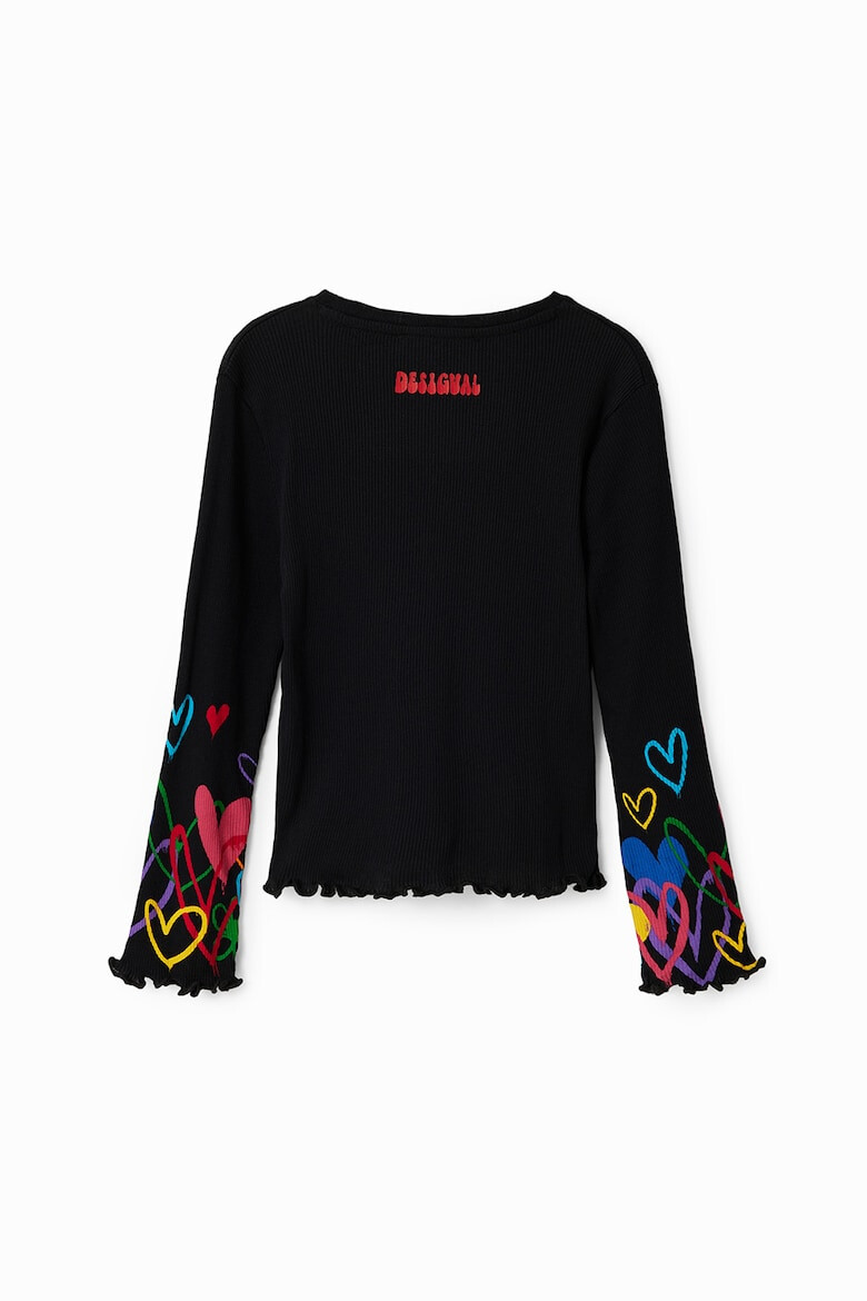 DESIGUAL Блуза със сърцевидни отвори - Pepit.bg