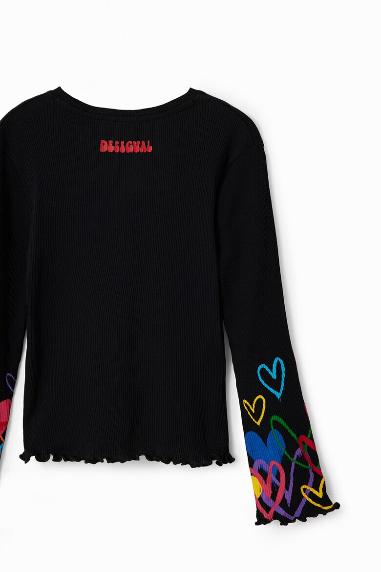 DESIGUAL Блуза със сърцевидни отвори - Pepit.bg