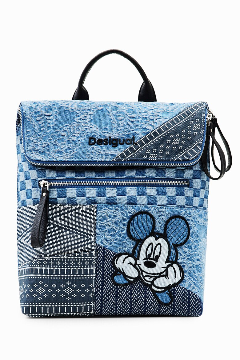 DESIGUAL Дънкова раница Mickey с бродерии - Pepit.bg