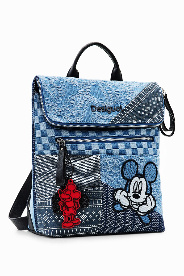 DESIGUAL Дънкова раница Mickey с бродерии - Pepit.bg