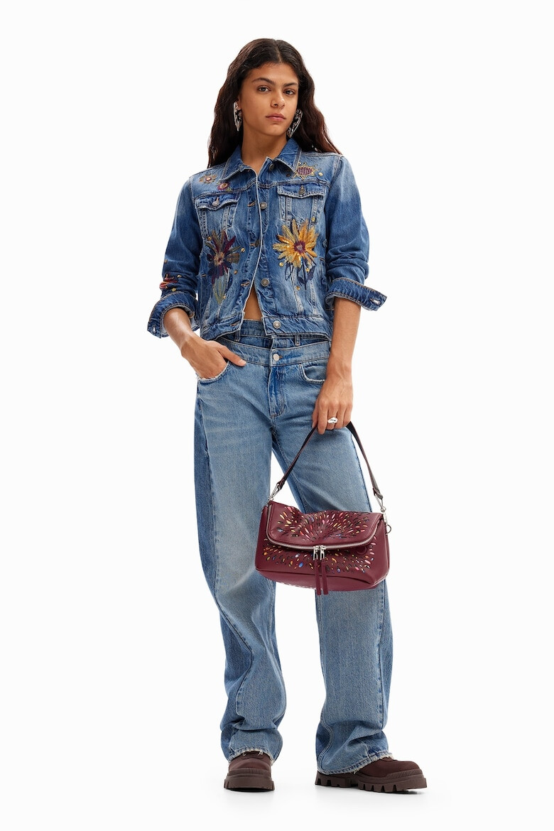 DESIGUAL Дънково яке с бродерии - Pepit.bg