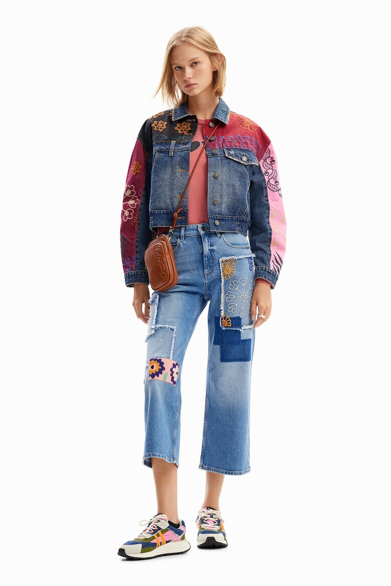 DESIGUAL Дънково яке с бродерии - Pepit.bg