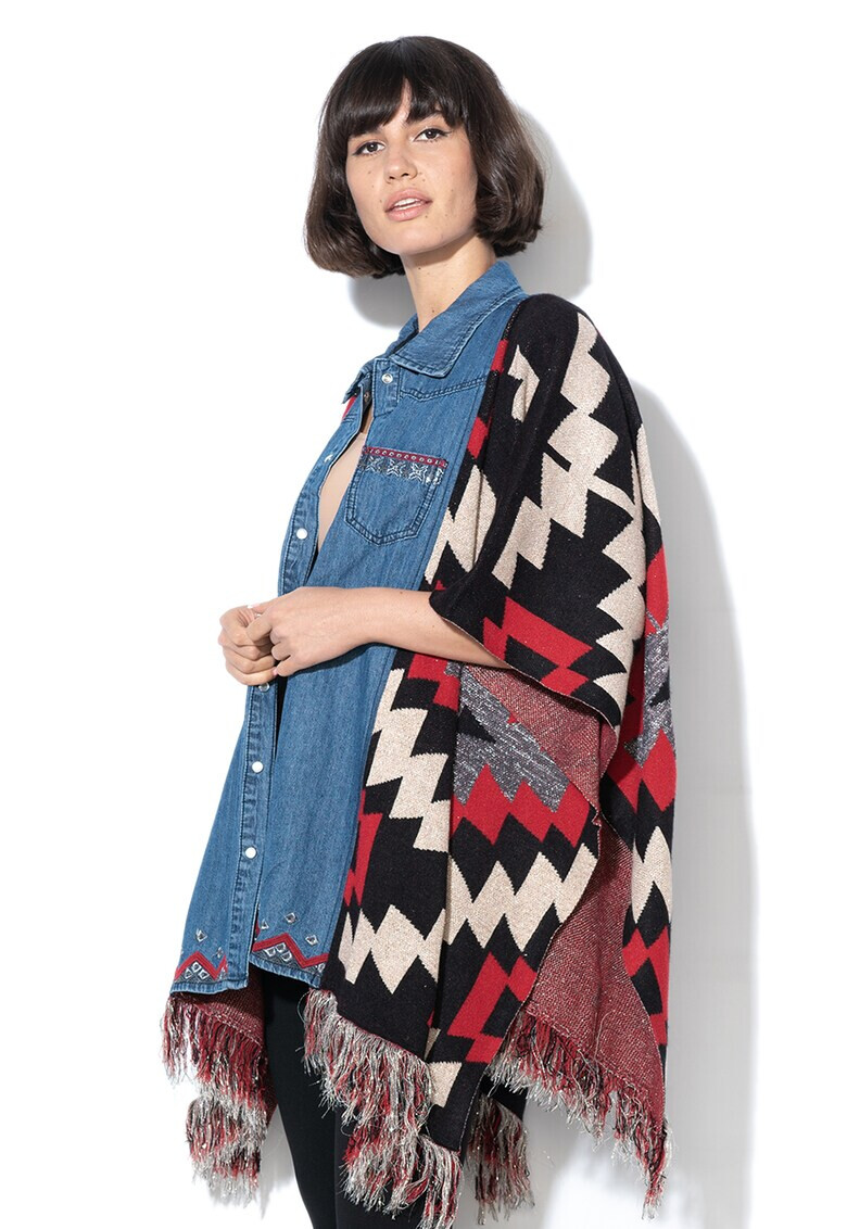 DESIGUAL Дънково пончо Exotic - Pepit.bg