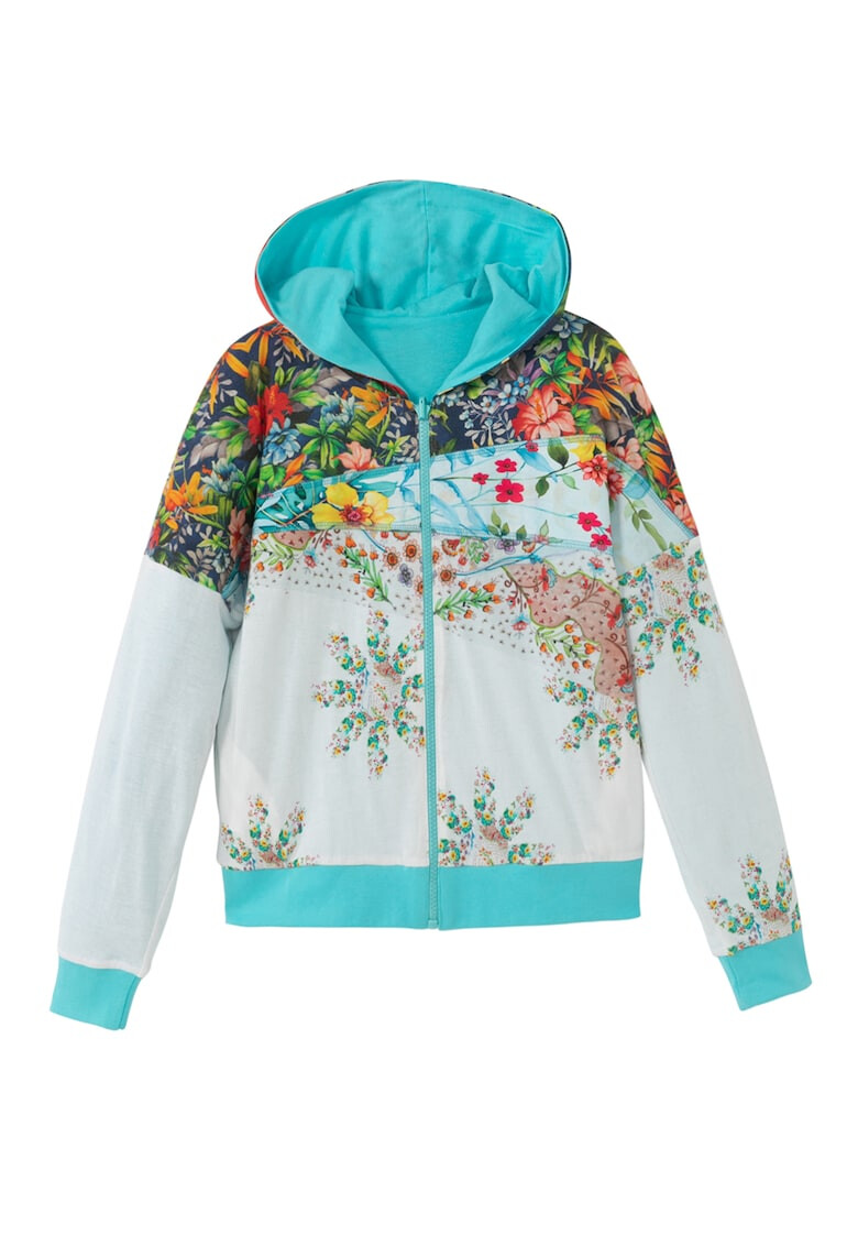 DESIGUAL Двулицев суитшърт с цип - Pepit.bg