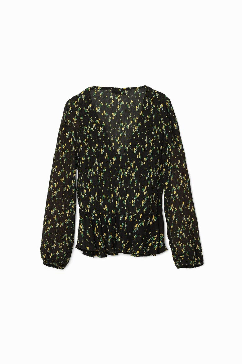 DESIGUAL Флорална блуза с шпиц - Pepit.bg