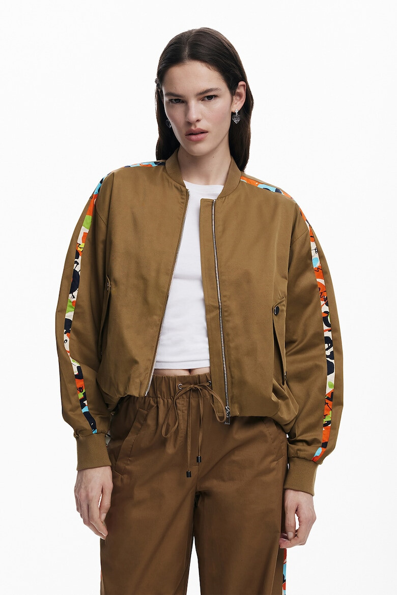 DESIGUAL Яке бомбър с контрасти встрани - Pepit.bg