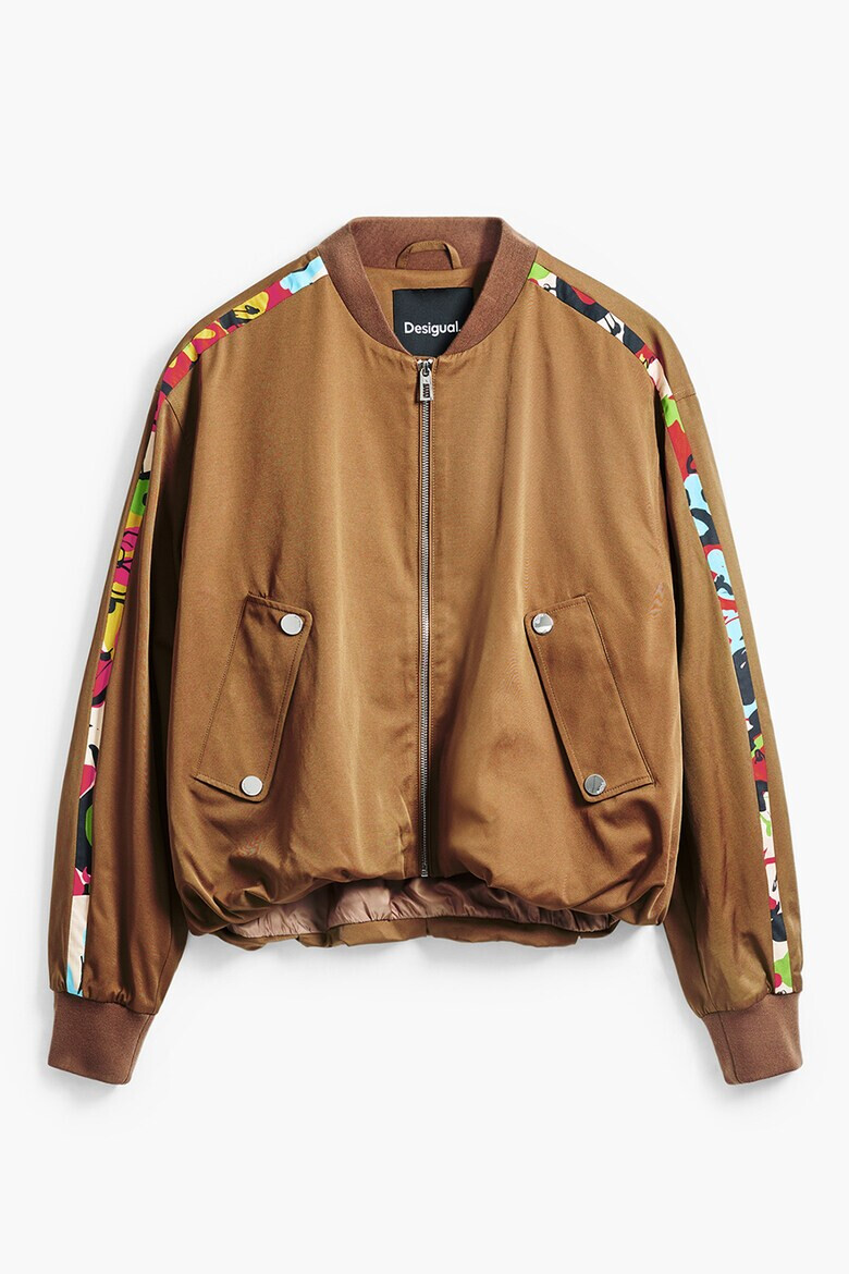 DESIGUAL Яке бомбър с контрасти встрани - Pepit.bg
