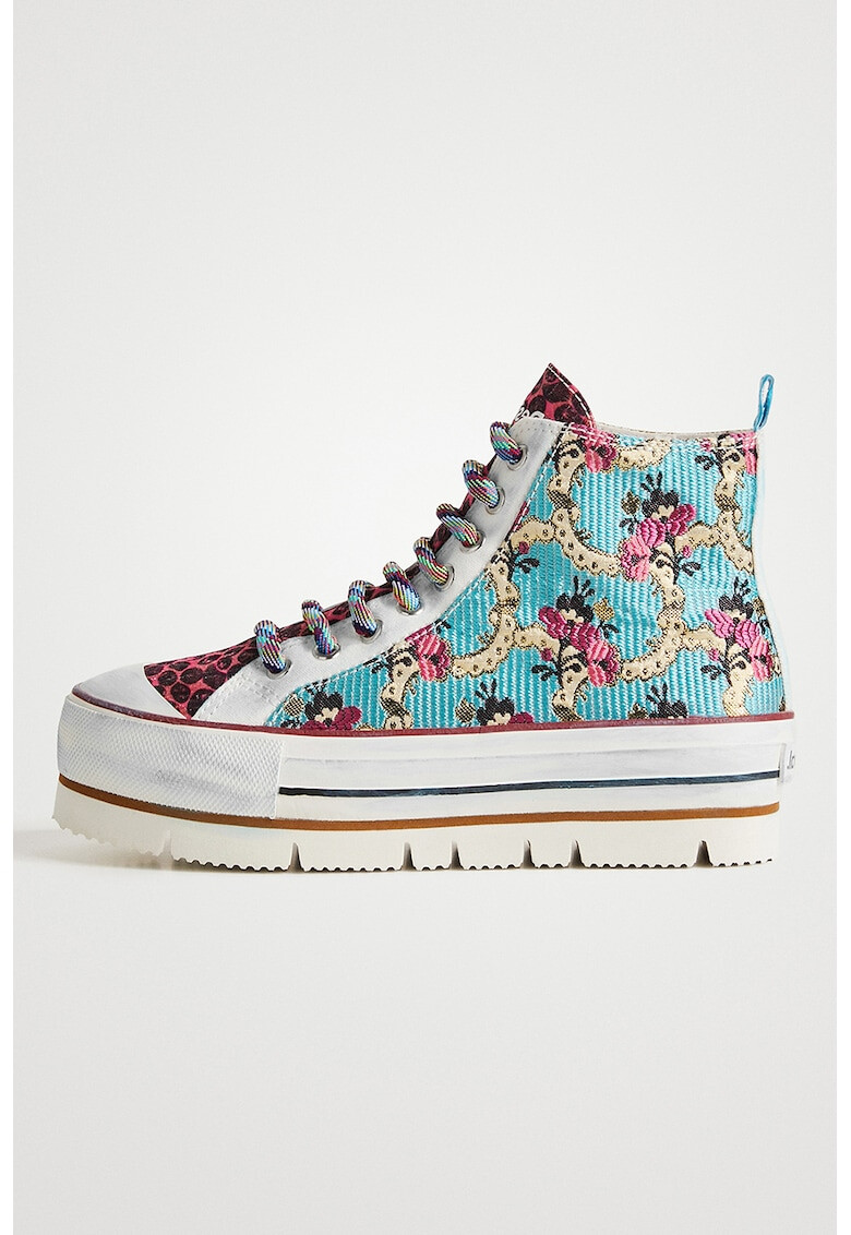 DESIGUAL Кецове с равна платформа и принт - Pepit.bg