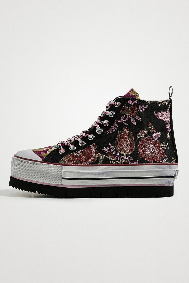 DESIGUAL Кецове с равна платформа и принт - Pepit.bg
