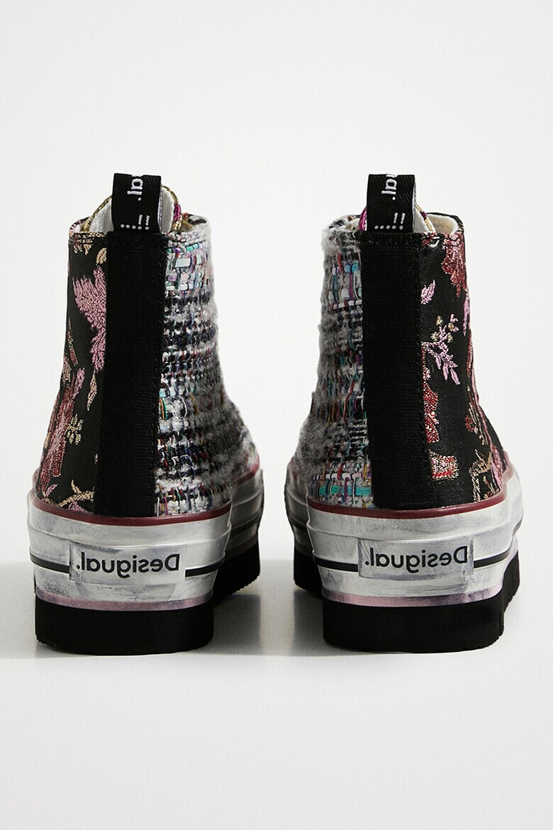 DESIGUAL Кецове с равна платформа и принт - Pepit.bg