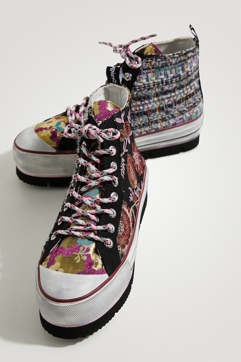 DESIGUAL Кецове с равна платформа и принт - Pepit.bg