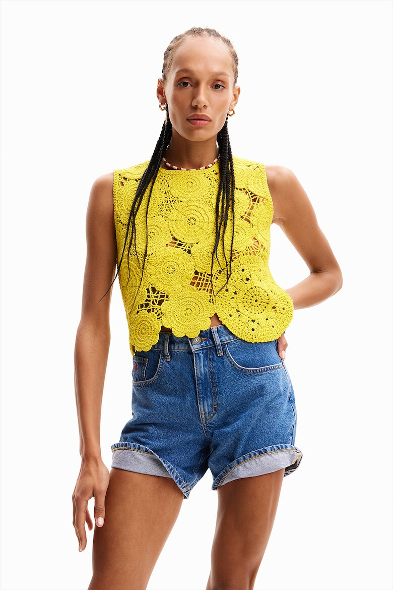 DESIGUAL Къс топ с кроше - Pepit.bg