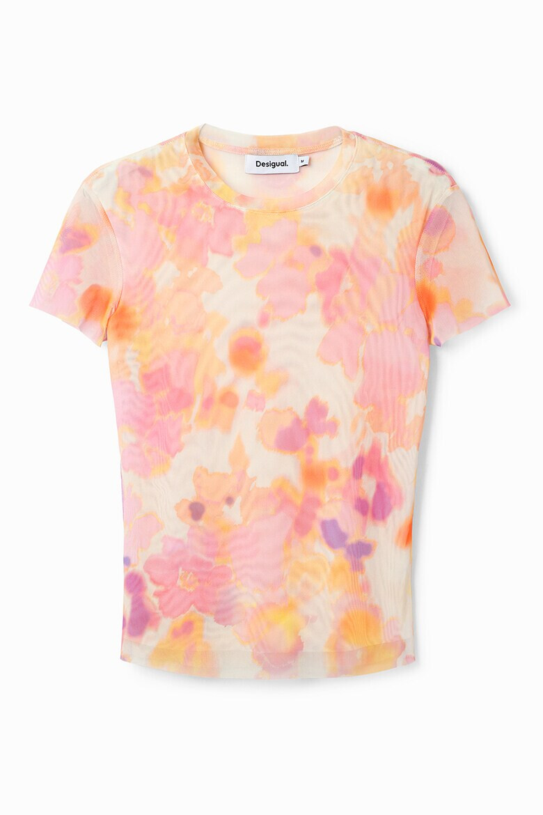 DESIGUAL Къса мрежеста тениска - Pepit.bg