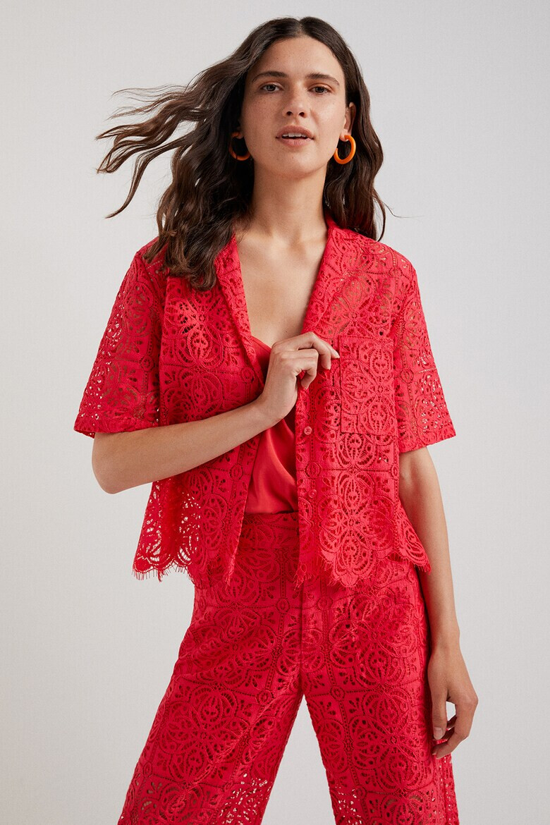 DESIGUAL Къса риза с ажур - Pepit.bg
