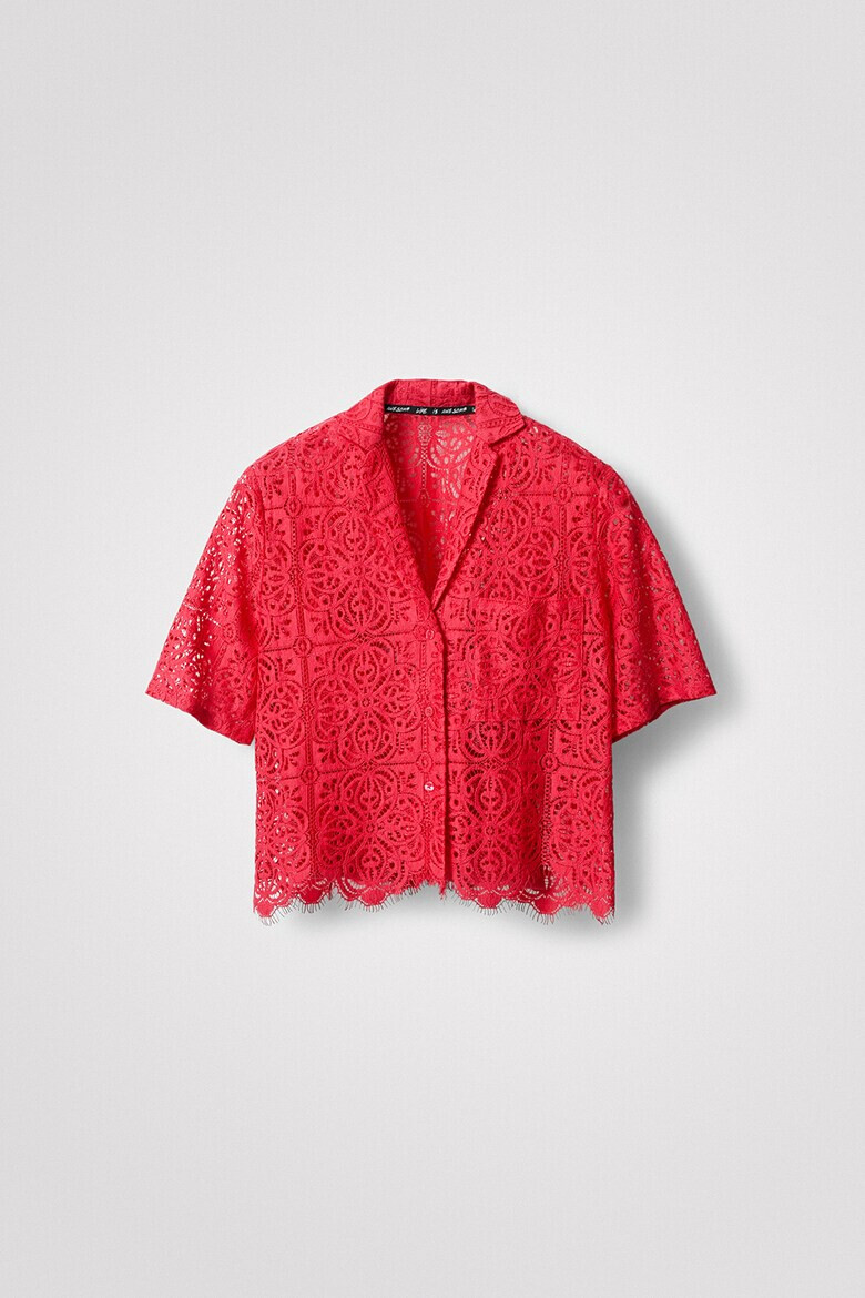 DESIGUAL Къса риза с ажур - Pepit.bg