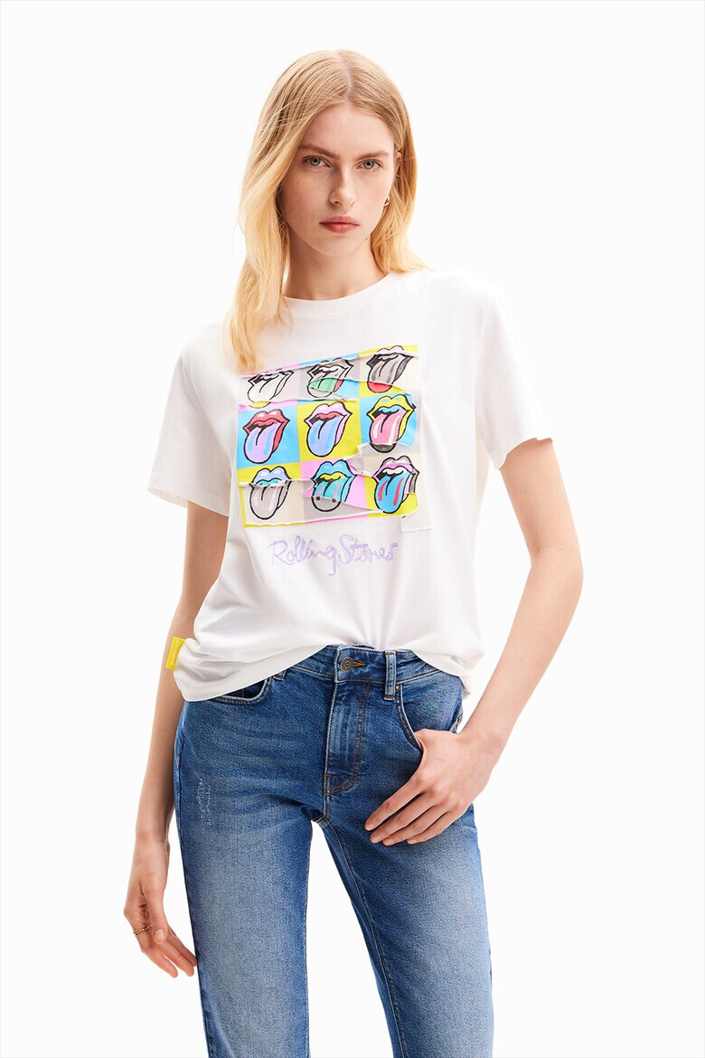 DESIGUAL Памучна тениска The Rolling Stones - Pepit.bg