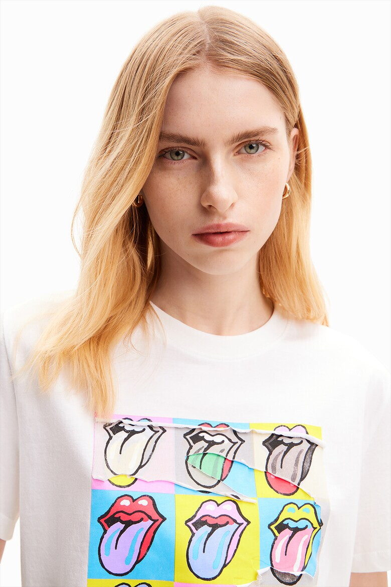 DESIGUAL Памучна тениска The Rolling Stones - Pepit.bg