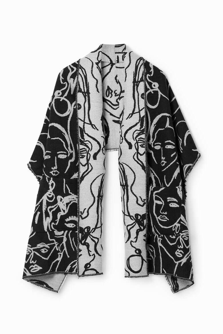 DESIGUAL Пончо с графика - Pepit.bg