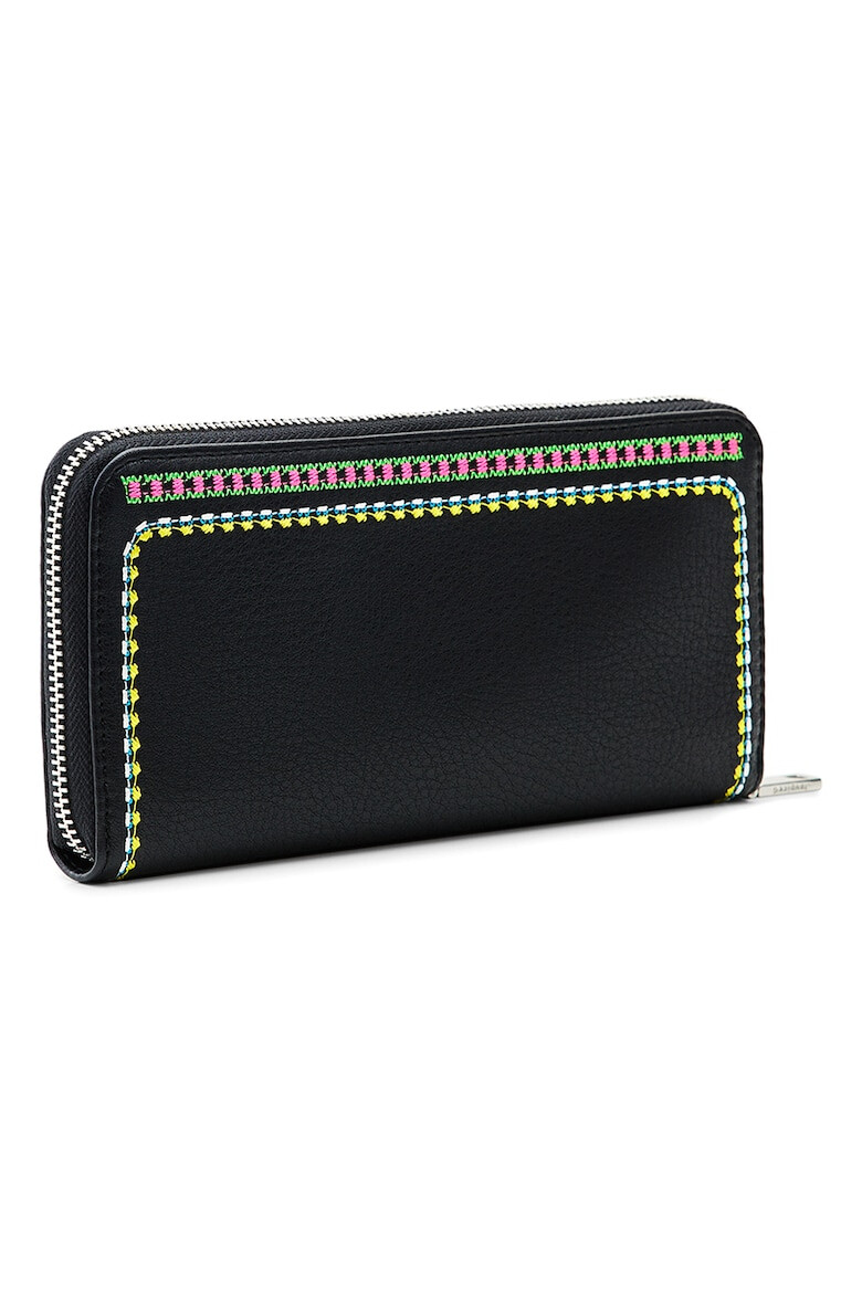 DESIGUAL Портфейл с цип и бродерии - Pepit.bg