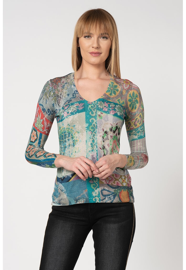 DESIGUAL Пуловер Icaro с кашмир и модал - Pepit.bg