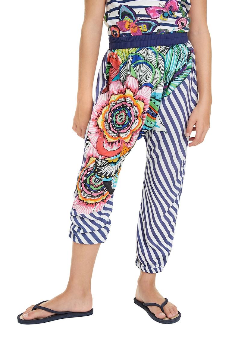 DESIGUAL Раиран панталон с еластична талия - Pepit.bg