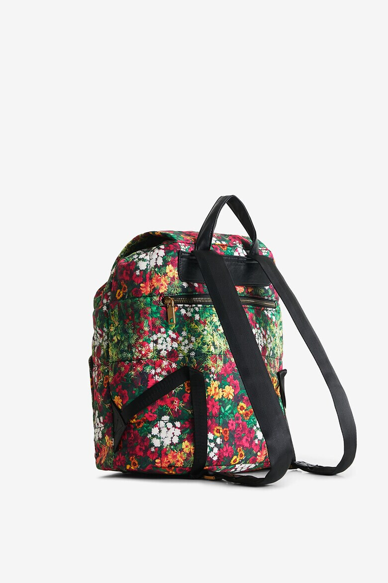 DESIGUAL Раница с флорална шарка и капаче - Pepit.bg