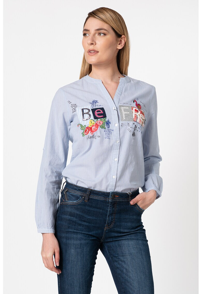 DESIGUAL Риза Be Free с бродерии - Pepit.bg