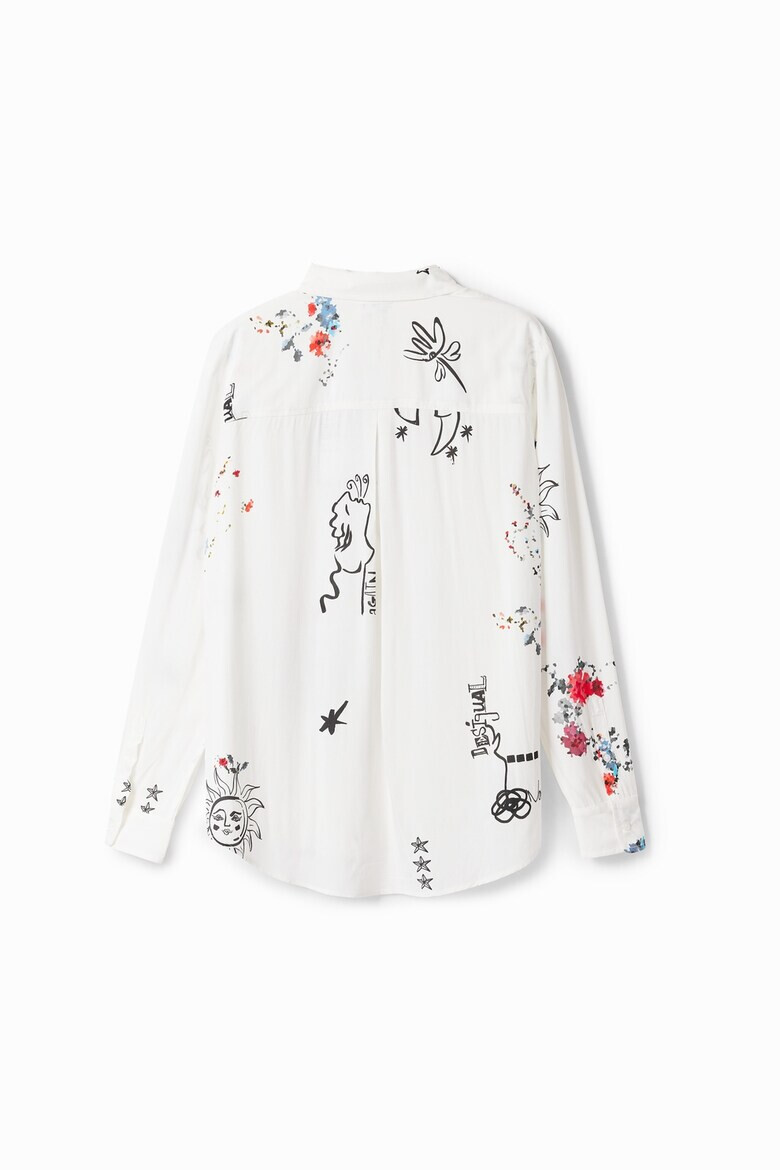 DESIGUAL Риза с яка и принт - Pepit.bg