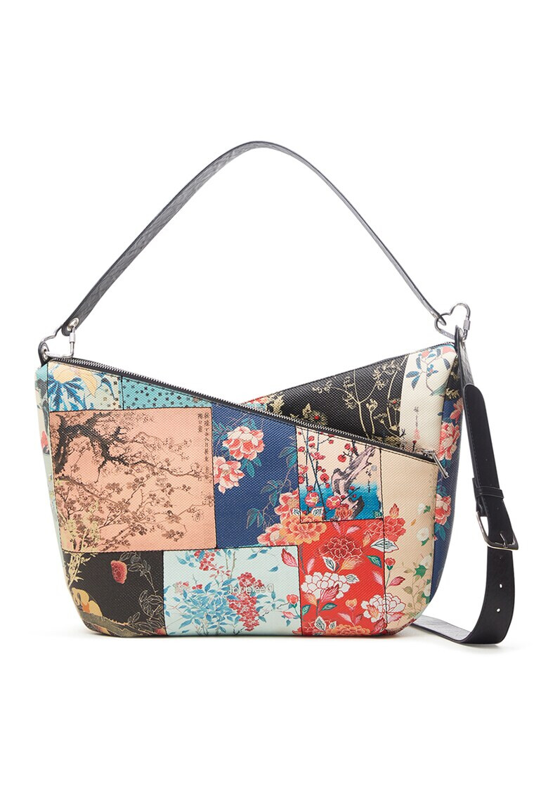 DESIGUAL Шопинг чанта с апликации - Pepit.bg
