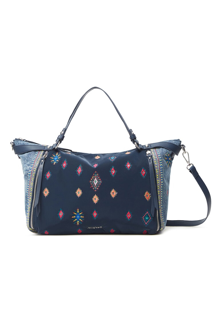DESIGUAL Шопинг чанта с етно бродерии - Pepit.bg