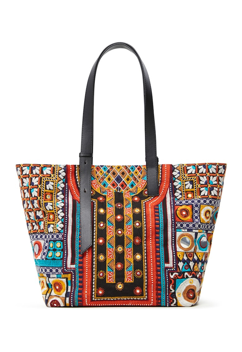 DESIGUAL Шопинг чанта с етно бродерии - Pepit.bg